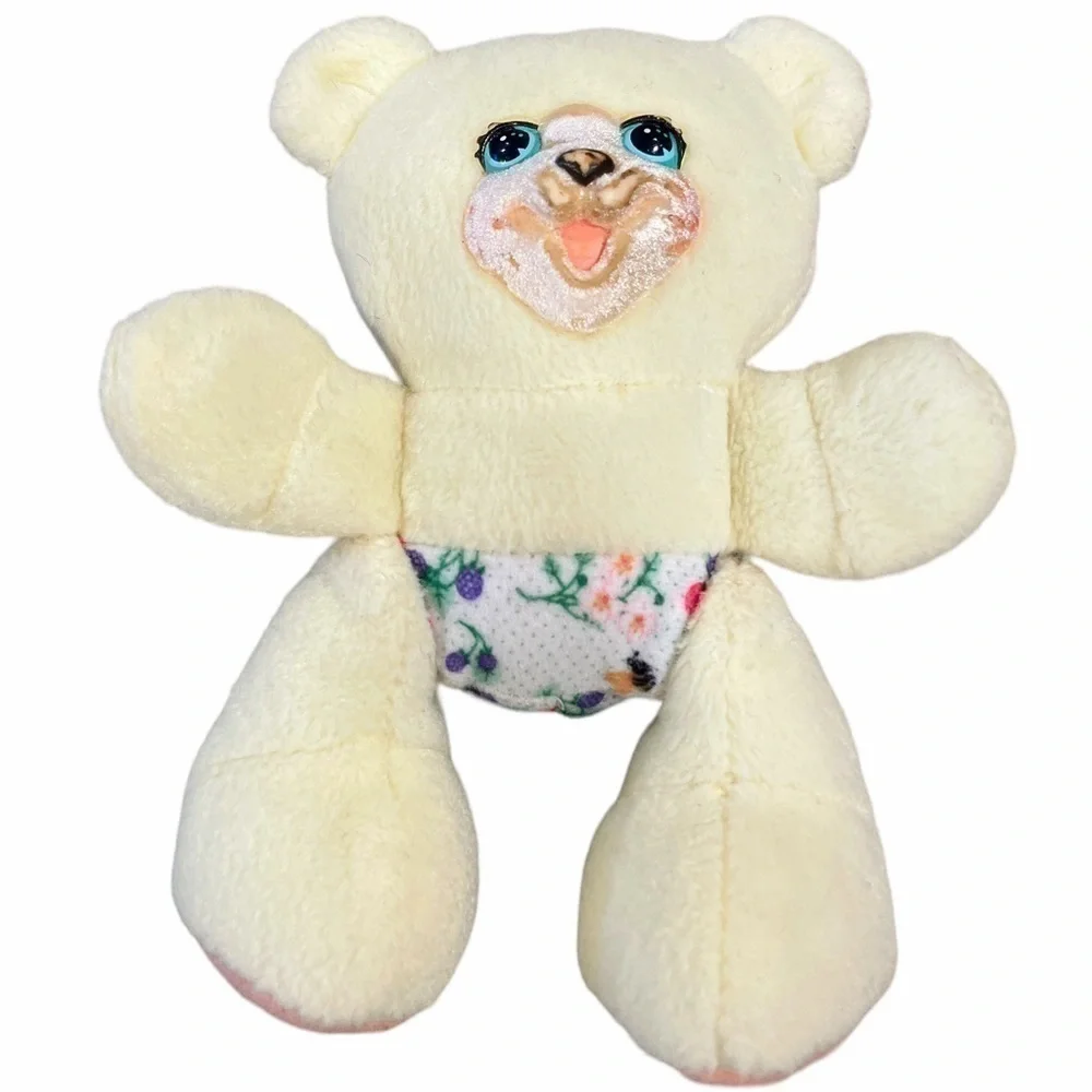 Fisher Price Briarberry Bear Baby Julie Plush Vintage Stuffed Animal Yellow 1999